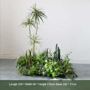 Artificial Cactus Bonsai Landscape Set Plant Decoration Pieces Garden Plus