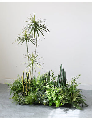 Artificial Cactus Bonsai Landscape Set Plant Decoration Pieces Garden Plus