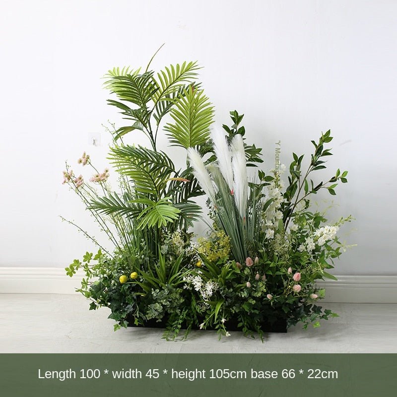 Artificial Combination on-the-Ground Green Potted Plants Deocoration Pieces Garden Plus