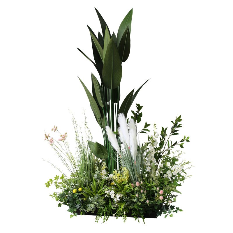 Artificial Combination on-the-Ground Green Potted Plants Deocoration Pieces Garden Plus