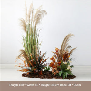 Artificial Indoor Landscape Gardening Palm Potted Plants PIece Garden Plus