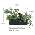 Artificial Outdoor Flower Box Partition Greenery Combination Decoration Pieces Garden Plus