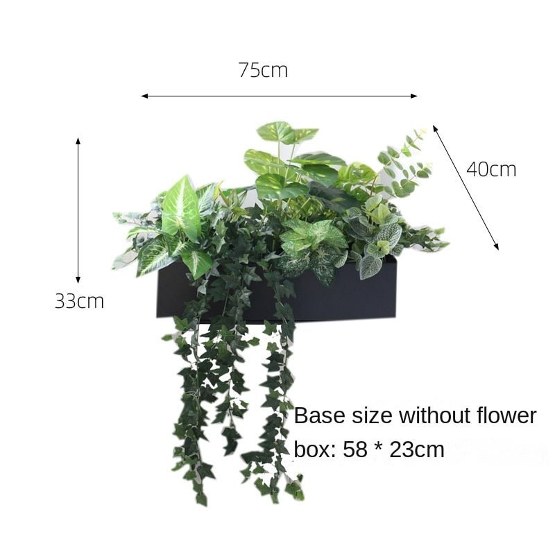 Artificial Outdoor Flower Box Partition Greenery Combination Decoration Pieces Garden Plus