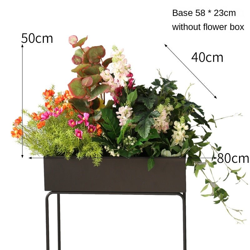 Artificial Outdoor Flower Box Partition Greenery Combination Decoration Pieces Garden Plus