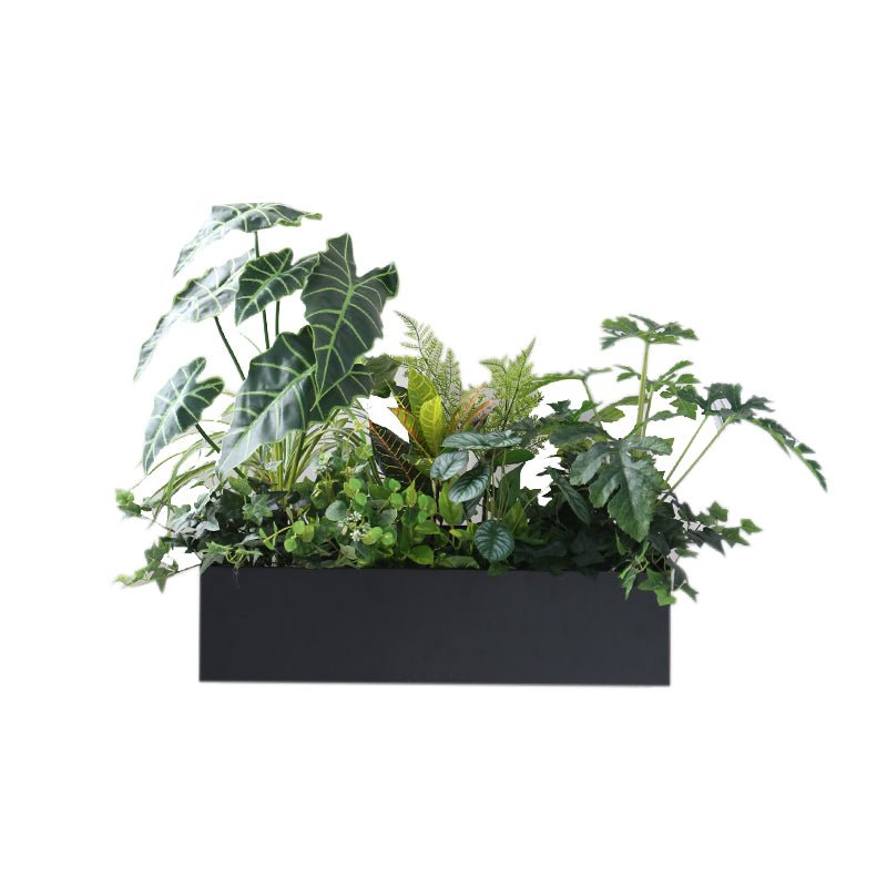 Artificial Outdoor Flower Box Partition Greenery Combination Decoration Pieces Garden Plus