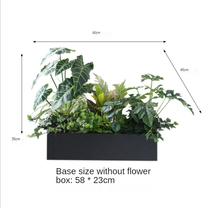 Artificial Outdoor Flower Box Partition Greenery Combination Decoration Pieces Garden Plus