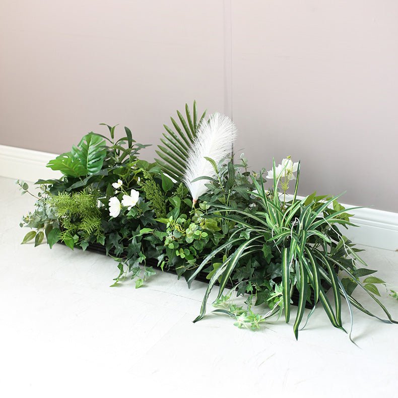 Artificial Outdoor Flower Box Partition Greenery Combination Decoration Pieces Garden Plus