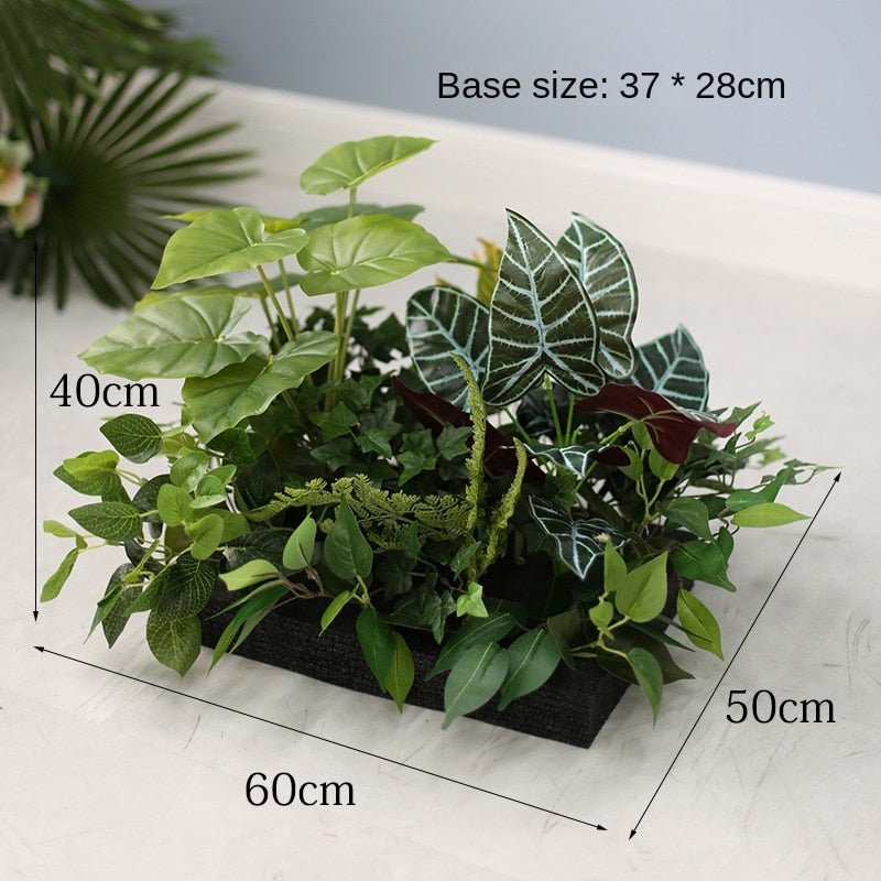 Artificial Outdoor Flower Box Partition Greenery Combination Decoration Pieces Garden Plus