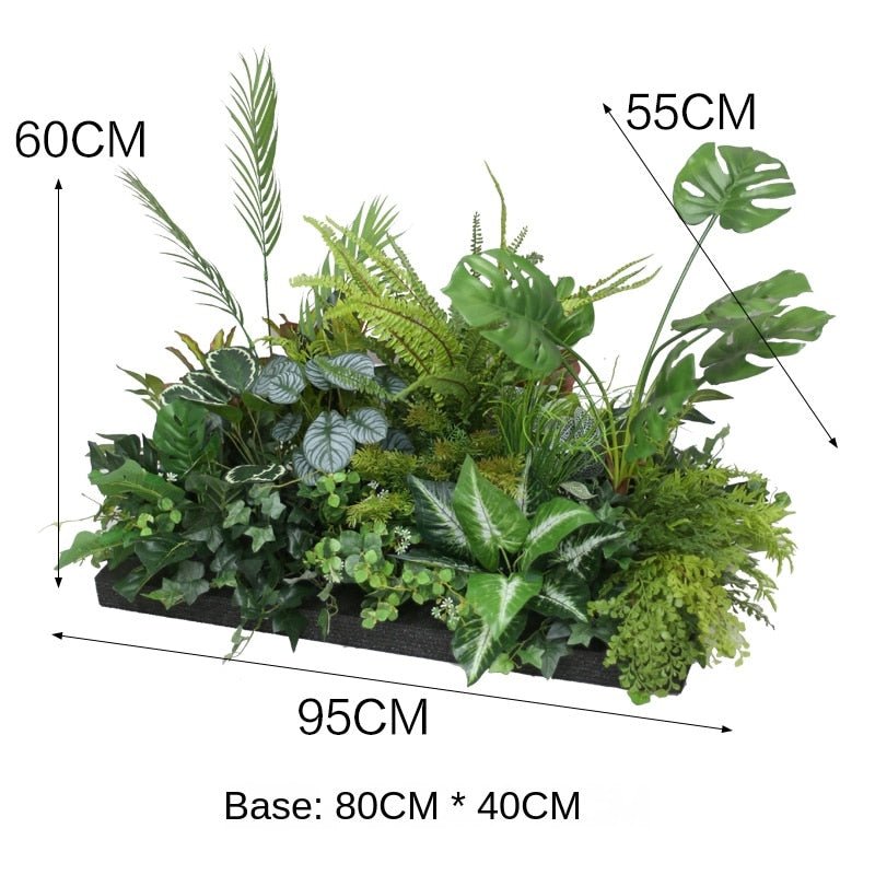 Artificial Outdoor Flower Box Partition Greenery Combination Decoration Pieces Garden Plus