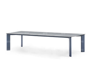 Stone surface Desk & Rattan Chair Combination Garden Plus