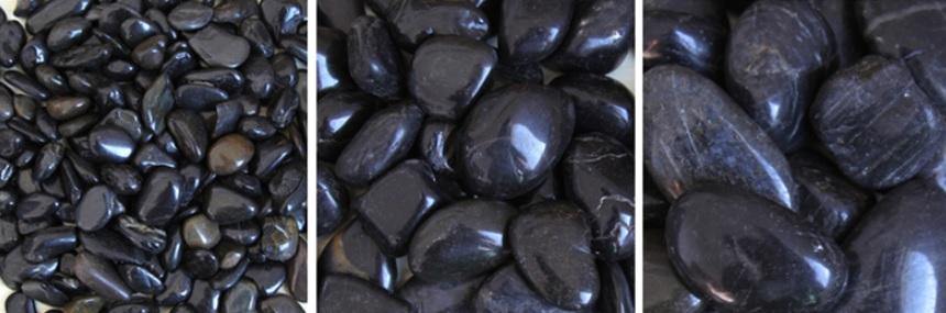 Black pebbles Garden Plus
