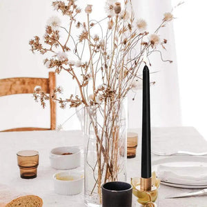 Black Taper Candles 10 Inches Tall Garden Plus