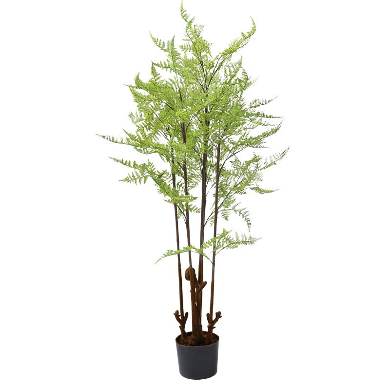 Bonsai Fern or Monstera Imitation Plant Decoration Piece Garden Plus