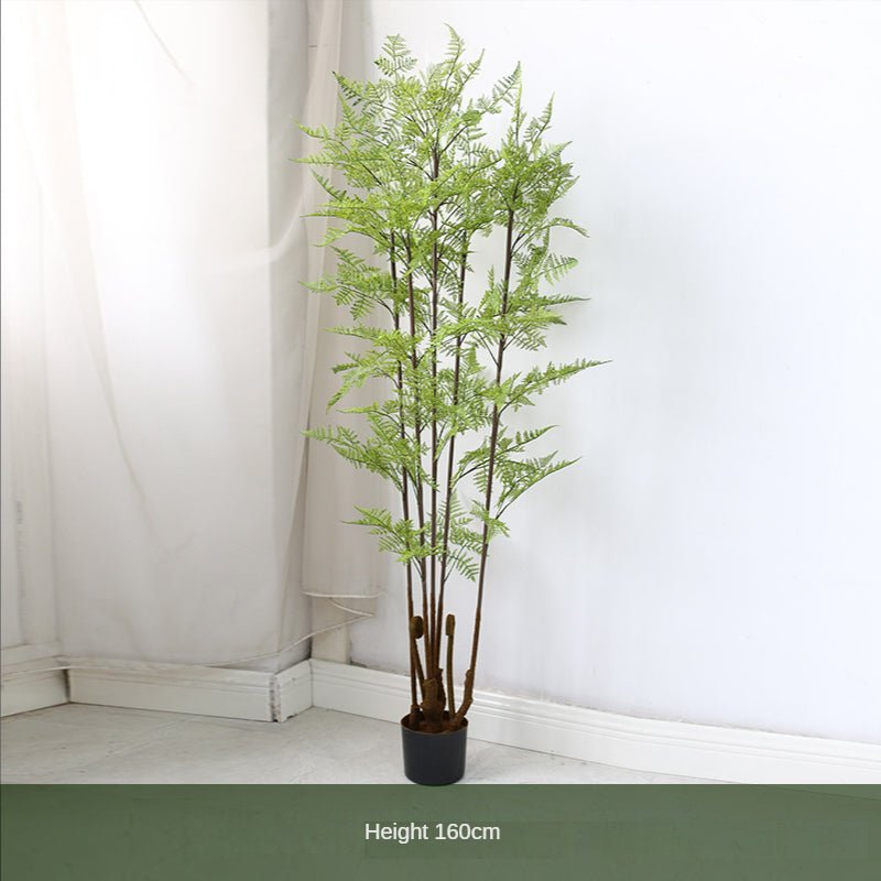 Bonsai Fern or Monstera Imitation Plant Decoration Piece Garden Plus