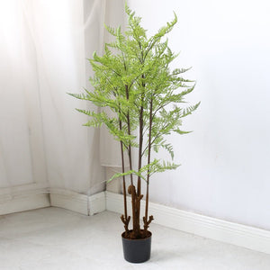 Bonsai Fern or Monstera Imitation Plant Decoration Piece Garden Plus