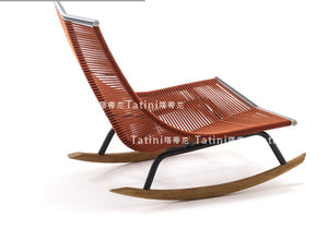 Rattan Woven Recliner Garden Plus