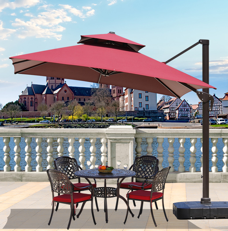 Modern Patio Umbrella With Water Base Garden Plus