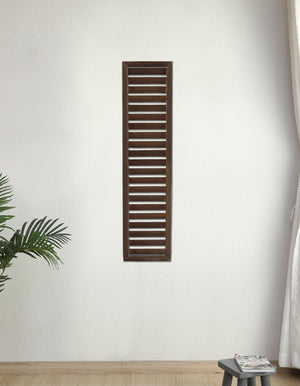 Outdoor Wooden Louver Mesh Screen Fence Garden Plus