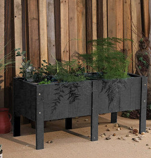 Outdoor Rectangular high-leg Planting Box Garden Plus