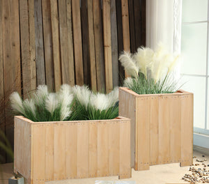 Outdoor Wood Flower Box Garden Plus