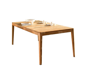 Wood Rattan Chair and Table Combination Garden Plus