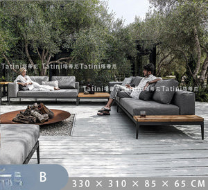 Teak Sofa and Coffee Table Set Garden Plus