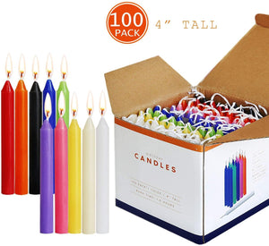 Colorful Mini Taper 4 Inches Candles Garden Plus