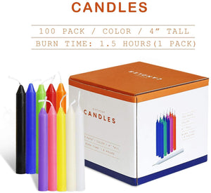 Colorful Mini Taper 4 Inches Candles Garden Plus