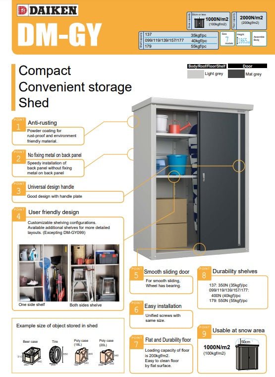 Daiken Outdoor Storage Garden Plus