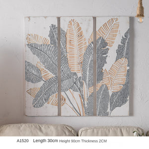 Retro Banana Leaf Wall Decoration Panel Garden Plus