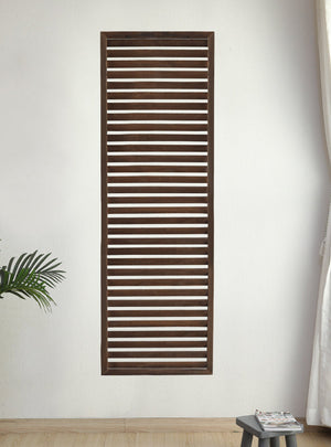 Outdoor Wooden Louver Mesh Screen Fence Garden Plus