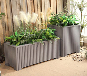 Outdoor Wood Flower Box Garden Plus