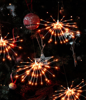 solar fireworks hanging light for outdoor garden and balcony decoration