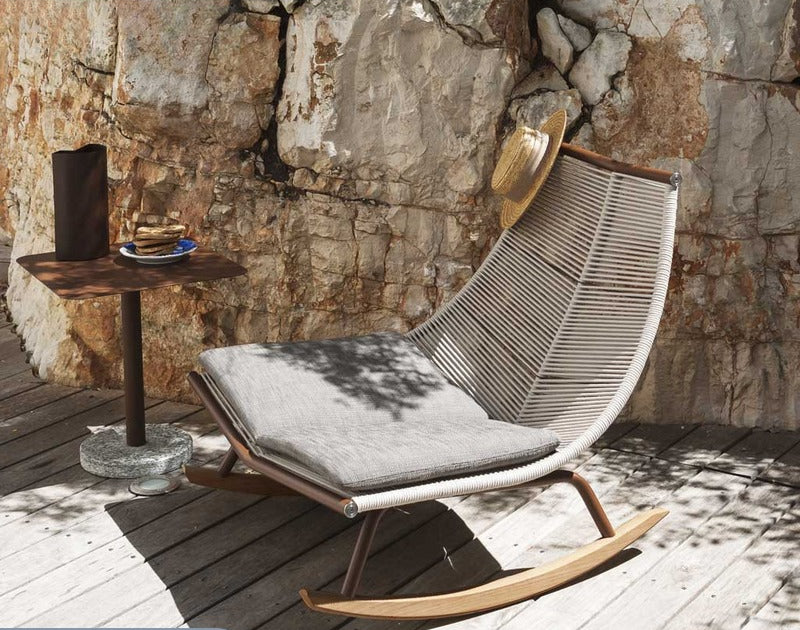 Rattan Woven Recliner Garden Plus