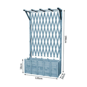 Floor Grid Lattice with Partition Flower Box Garden Plus