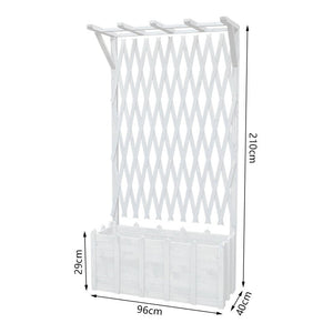 Floor Grid Lattice with Partition Flower Box Garden Plus