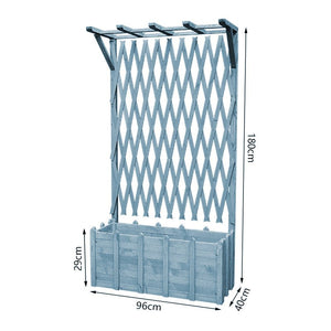 Floor Grid Lattice with Partition Flower Box Garden Plus