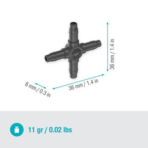 Gardena 4-Way Coupling 4.6 mm (3/16") Garden Plus