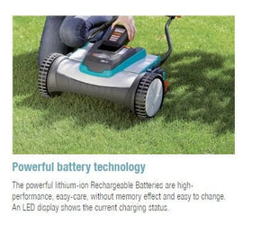 Gardena Accu Rechargeable Cylinder Lawnmower 380 Li Garden Plus