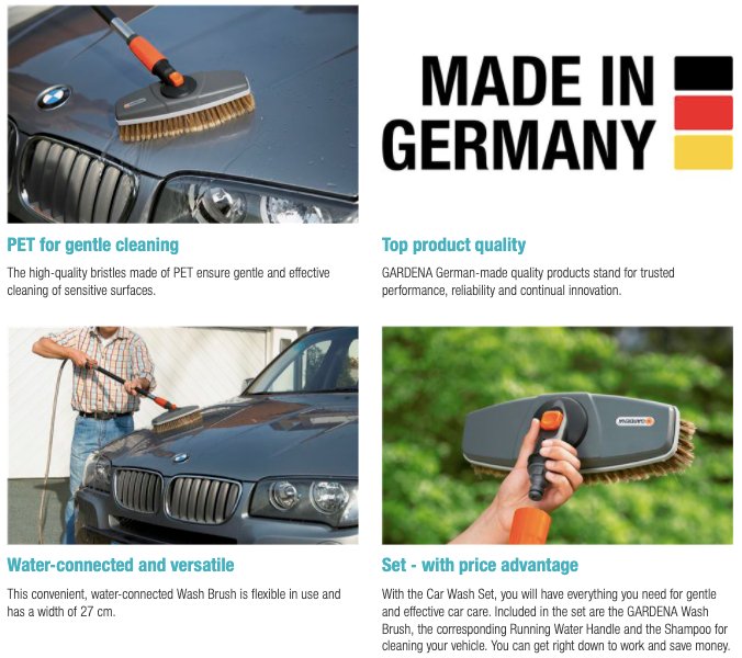 Gardena Car Wash Set Garden Plus