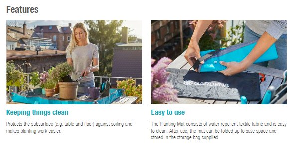 Gardena City Gardening Planting Mat M Garden Plus