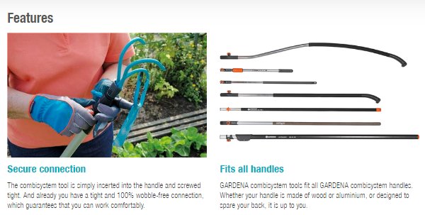 Gardena Combisystem Cutter Rake Garden Plus