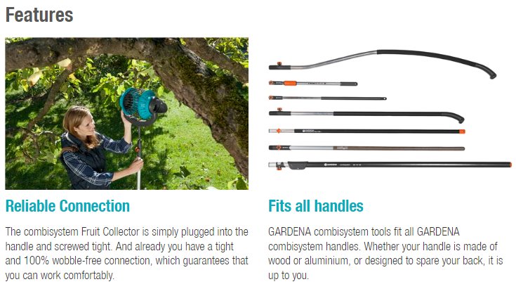 GARDENA Combisystem 滾筒式落果收集器 3108-20
