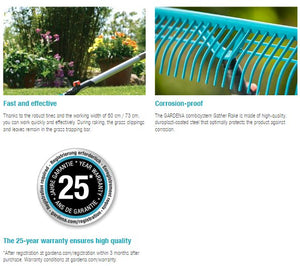 Gardena Combisystem Gather Rake Garden Plus