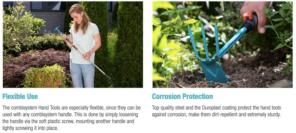 Gardena Combisystem Hand Hoe 8915 Garden Plus