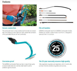 Gardena Combisystem Root-crop Hoe, 8cm width Garden Plus