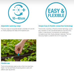 Gardena Small Area Spray Nozzle 13316 Garden Plus
