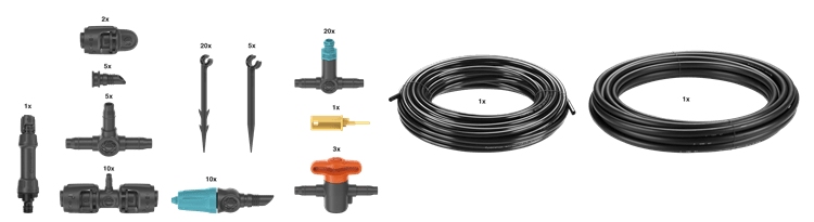 Gardena Micro-Drip-Irrigation Terrace Set (30 plants) Garden Plus
