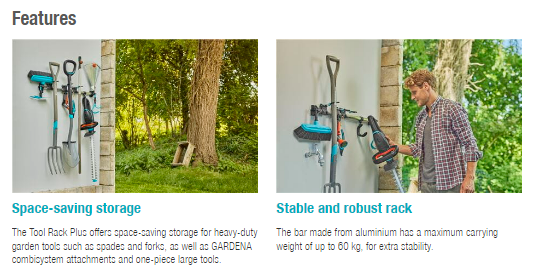 Gardena Tool Rack Plus Garden Plus