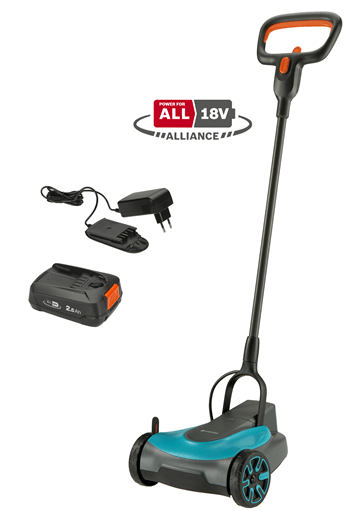 GARDENA Battery Lawnmower HandyMower 22/18V P4A Ready-To-Use Set 14620-40